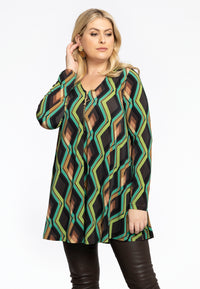 Tunic Swing Zipper GATSBY - brown - #2