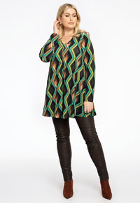 Tunic Swing Zipper GATSBY - brown - #1