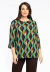 Shirt A-line Turtle Neck GATSBY - brown - #2