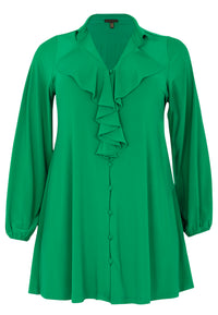 Blouse ruffle DOLCE - green - #4