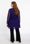Tunic wide bottom LACE - purple