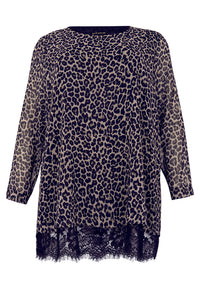 Tunic lace LEONA - grey - #4