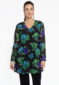 Tunic wide bottom ROSALIA - black - #2
