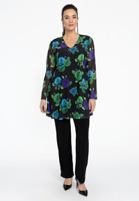 Tunic wide bottom ROSALIA - black - #1