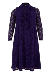 Dress A-line volants LACE - purple - #4