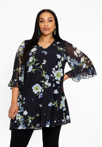 Tunic wide bottom BLUETT - black - #1