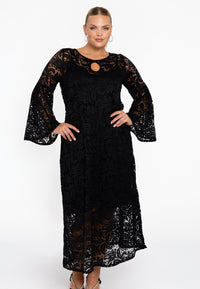 Dress flare LACE - black - #1