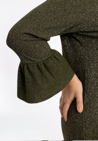 Long dress RIB - light green - #4