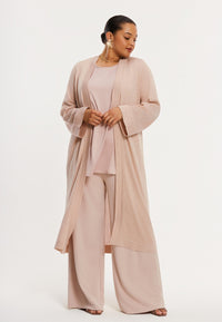 Cardigan METALLIC - light brown - #6