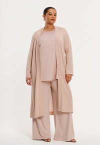 Cardigan METALLIC - light brown - #1