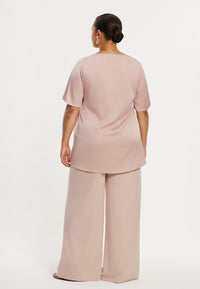 Trousers loose ECO VERO - light brown - #3