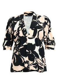 Jacket puffsleeve OMBRE - ecru - #3