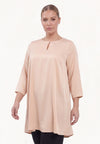 Tunic wide bottom SATIN - pink - #2