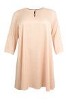 Tunic wide bottom SATIN - pink - #3