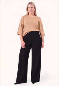 Top eco vero FLOWER - light brown - #2