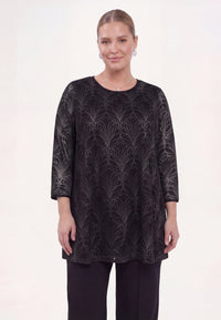 Tunic A-line SILVER LUX - black - #2