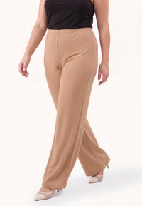 Trousers straight ECO VERO - light brown - #2