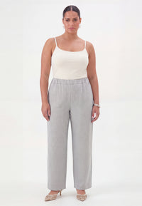 Trousers straight PINSTRIPE - grey - #2