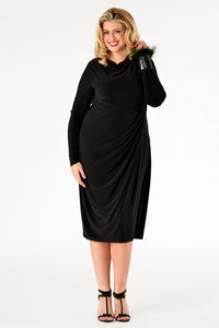 Dress draped DOLCE - black - #1