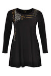 Shirt wide bot strass DOLCE - black - #4