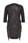 Dress fringing leather - black - #3