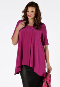 Shirt wide pointy sh sl DOLCE - pink - #2