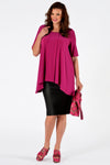 Shirt wide pointy sh sl DOLCE - pink - #1