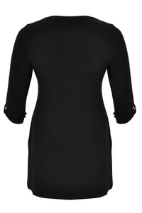 Shirt turn-up sleeves DOLCE - black - #3