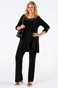 Shirt turn-up sleeves DOLCE - black - #1