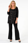 Shirt straight paillet DOLCE - black - #1