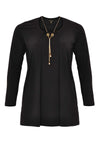 Shirt pleated necklace DOLCE - black - #4