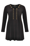 Shirt wide bot necklace DOLCE - black - #4