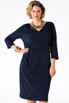 Dress pleated waist - blue - #2