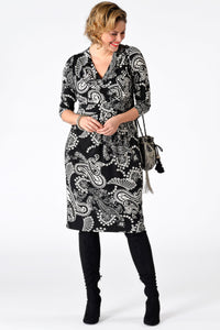 Dress wrap over top SUE - black - #1