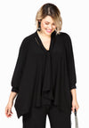 Blouse scarf lace cuff DOLCE - black - #2