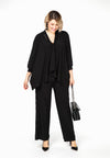 Blouse scarf lace cuff DOLCE - black - #1