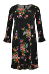 Dress ruffled ROSA - black - #4