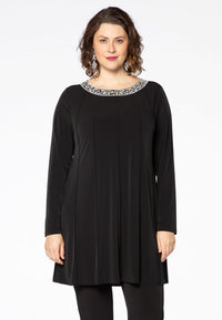 Tunic DOLCE studs wide bottom - black - #2
