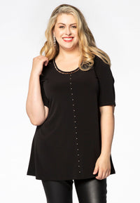 Tunic flare beaded DOLCE - black - #2