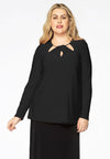Shirt relax drape DOLCE - black