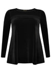 Tunic flare mousse / velour - black - #4