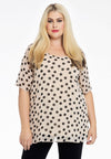 Tunic A-line POLKA - ecru - #2