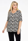 Shirt A-line FELINE - brown - #2