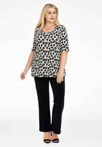 Shirt A-line FELINE - brown - #1