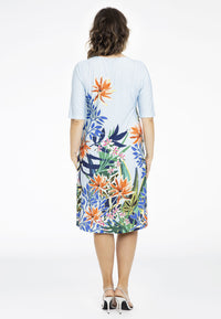 Dress beaded BOTANIC - blue - #3