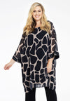 Tunic beaded GIRAFFE - brown - #2