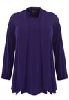 Tunic wide bottom bow DOLCE - purple - #4