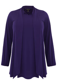 Tunic wide bottom bow DOLCE - purple - #4