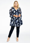 Tunic wide bottom SEA SHELLS - blue - #1