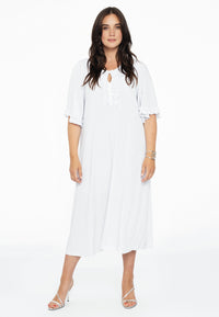 Dress frilled sleeves DOLCE - white - #2